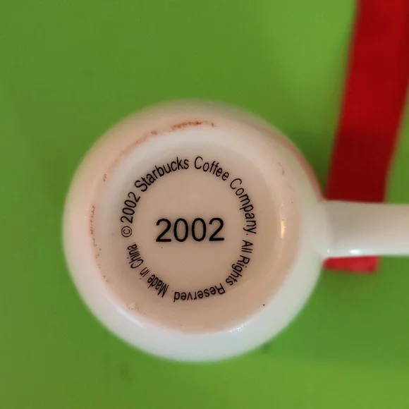 2002 Starbucks Mini Mug Holiday Ornament - Picture 3 of 3